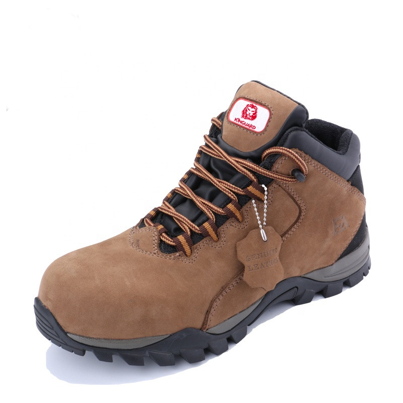 OEM leather S3 metal free oil safety shoes